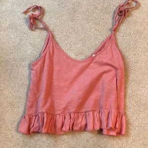 Pink crop top